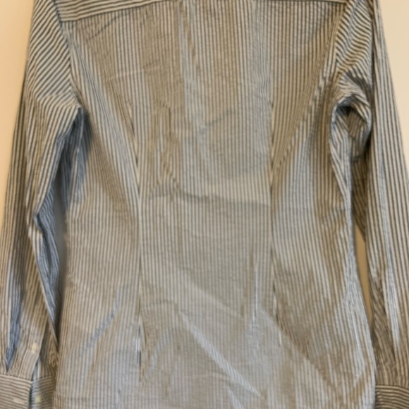 Banana Republic Women’s Riley Shirt - grey and white striped - Picture 3 of 4